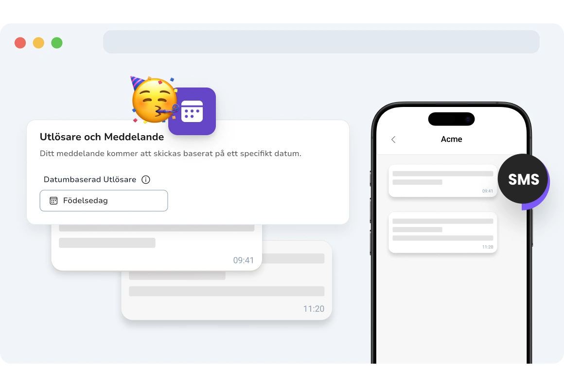 Skärmdump av TopMessages sida för datumbaserade kampanjer.